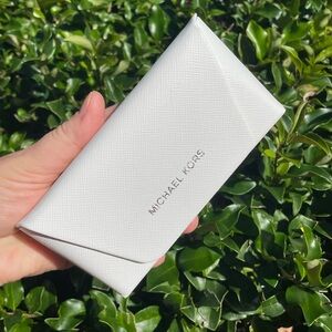 Michael Kors Ivory Glasses Case New